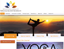Tablet Screenshot of indianyoga.org